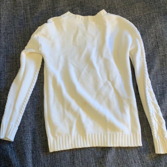 White Bershka knit sweater - Picture 2 of 2
